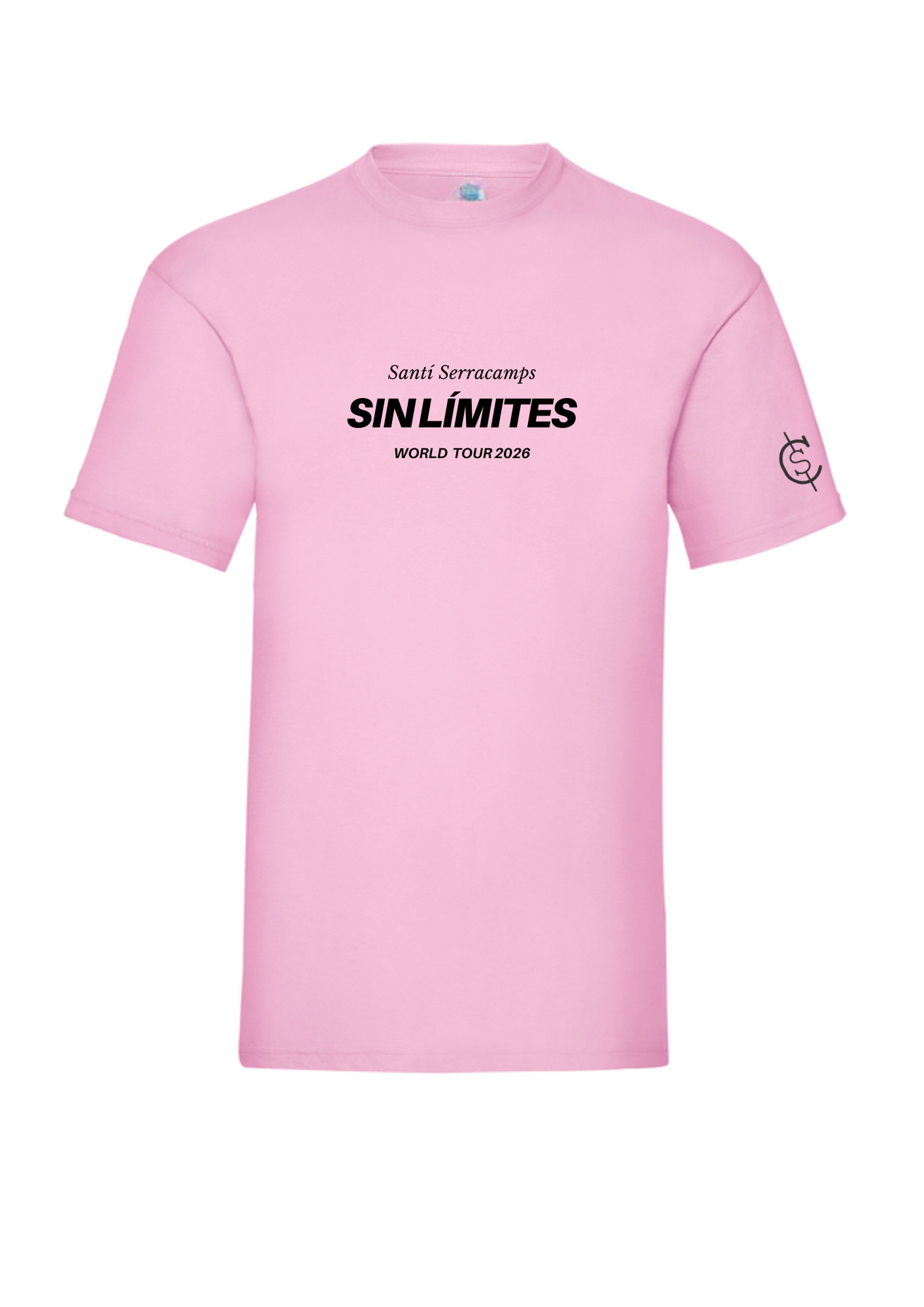 Camiseta manga corta rosa