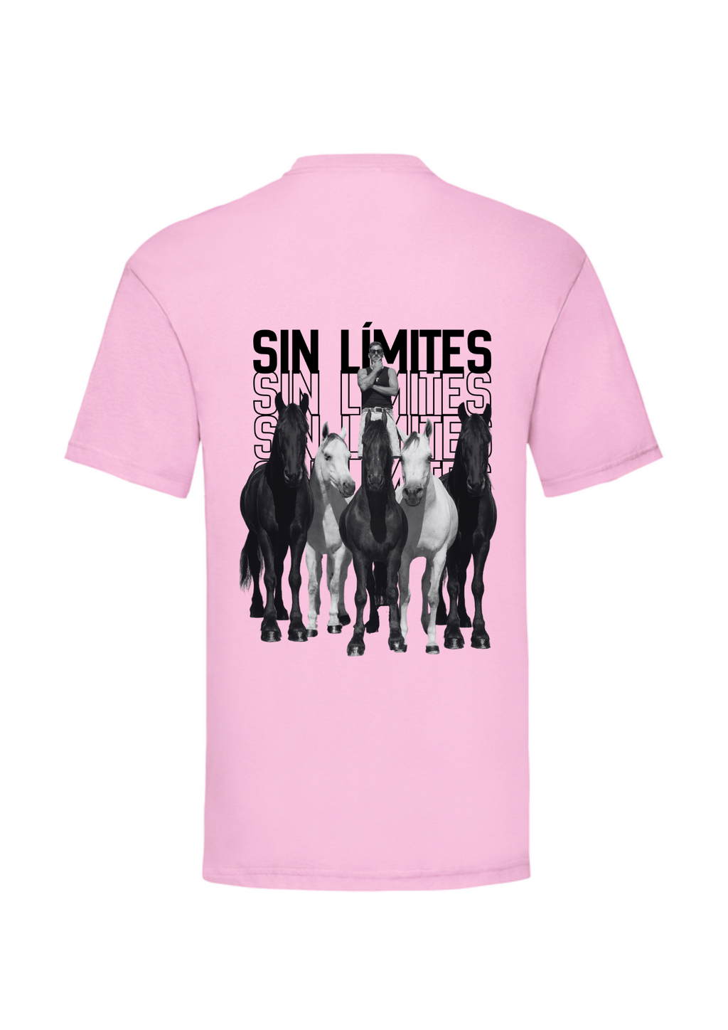 Camiseta manga corta rosa