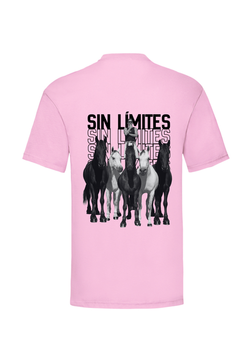 Camiseta manga corta rosa