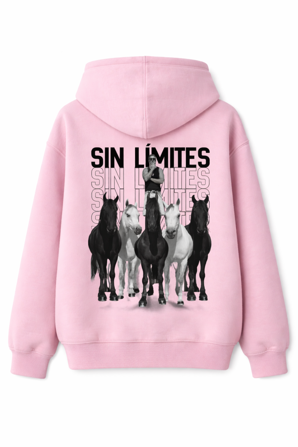 Sudadera con capucha rosa