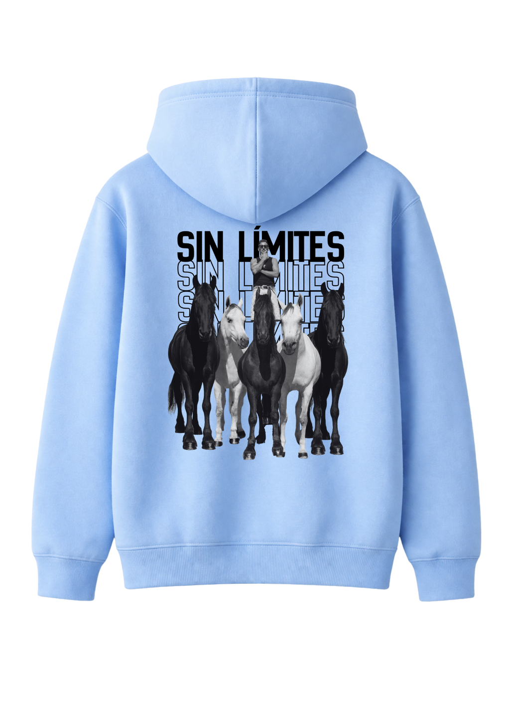 Sudadera con capucha azul cielo