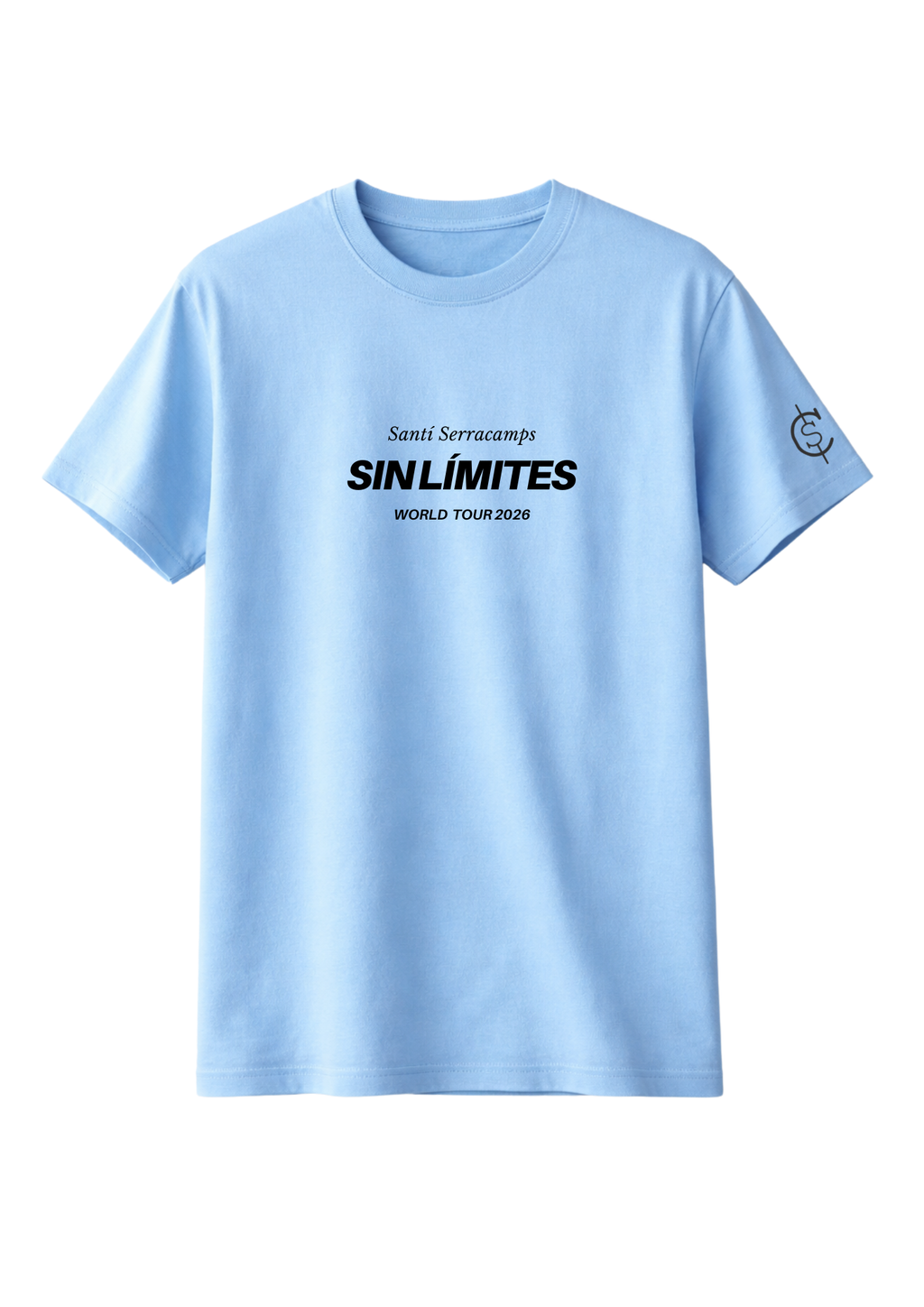 Camiseta manga corta azul
