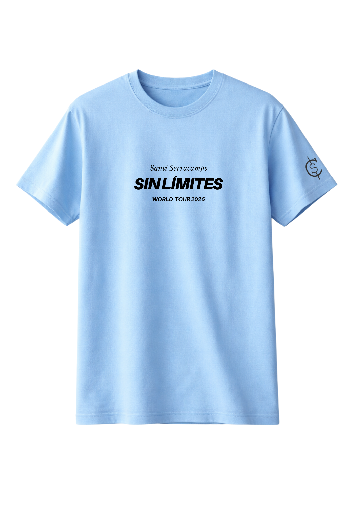 Camiseta manga corta azul